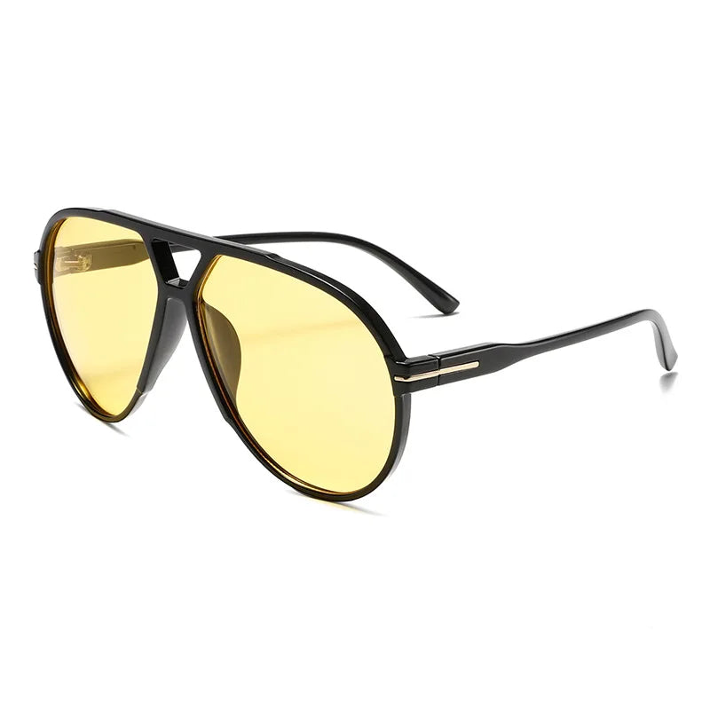 Oversized Pilot Style Sunglasses